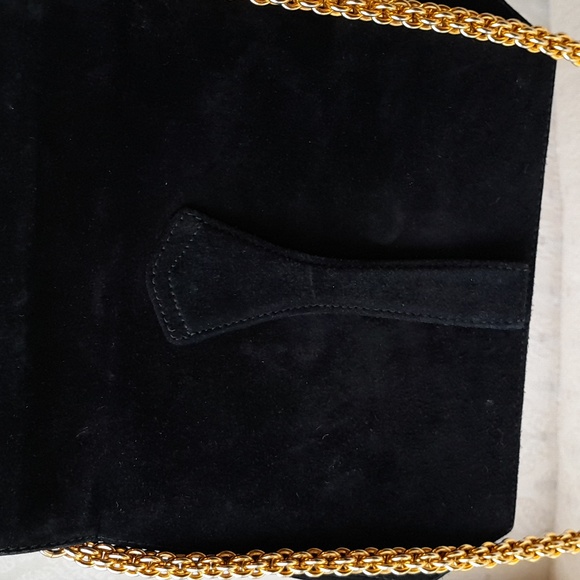 Paloma Picasso  Vintage Suede Chain Cross body Bag! - Picture 11 of 15